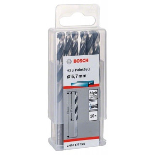 Свредло HSS за метал PoinTec 5.7 mm на Bosch комплект 10 бр.