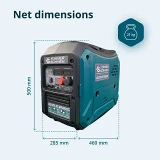 Генератор за ток газ/бензин KOENNER-SOEHNEN KS 24VGS-DC/ 1.4kW