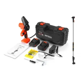 Акумулаторна кастрачка за клони + удължение KraftDele KD10642_2k/ 21V/ 2x2Ah