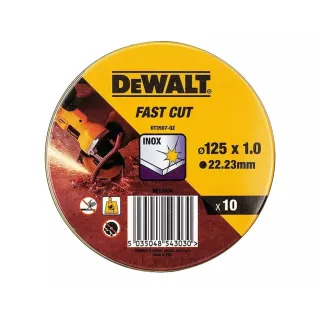 Карбофлексови дискове за рязане на неръждаема стомана DeWALT DT3507-QZ/ 10 бр. Карбофлексови дискове за рязане на неръждаема стомана DeWALT DT3507-QZ/ 10 бр.
