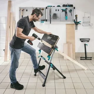 Многофункционална маса със стеги Wolfcraft Master 650 Ergo/ 120 кг Многофункционална маса със стеги Wolfcraft Master 650 Ergo/ 120 кг