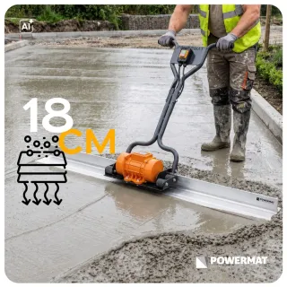 Вибромастар с дъска 1.5 м Powermat PM-ELW-200T/ 200W