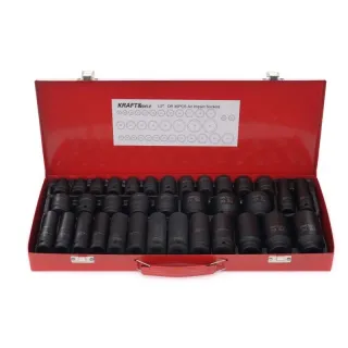 Комплект удължени ударни вложки KraftDele KD1175/ 35 броя