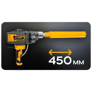 Диамантена боркорона за бетон POWERMAT PM-DWK-63x450M/ 63 x 450 мм