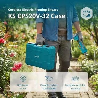 Акумулаторна лозарска ножица KOENNER-SOEHNEN KS CPS20V-32 Case/ 20V/ 2Ah