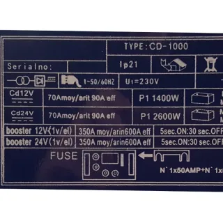 Стартерна количка CD-1000, TIG TAG