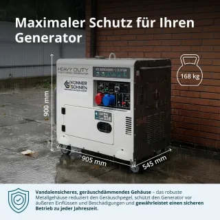 Дизелов шумоизолиран генератор KOENNER-SOEHNEN KS 9200HDES-1/3 ATSR/ 6.5-7.5kW Дизелов шумоизолиран генератор KOENNER-SOEHNEN KS 9200HDES-1/3 ATSR/ 6.5-7.5kW