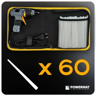 Пистолет за горещо лепене POWERMAT PM-PDK-100T/ 100W