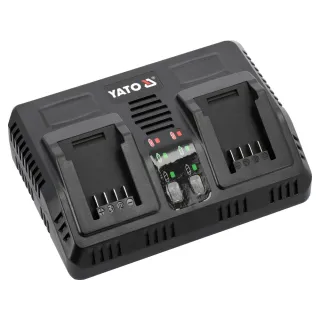 Двойно зарядно устройство Yato YT-828499/ 18V/ ​​2.4A x 2