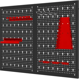Метален перфориран панел за инструменти KraftDele KD11896/ 80x60см Метален перфориран панел за инструменти KraftDele KD11896/ 80x60см