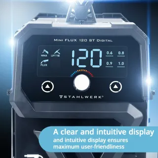 Заваръчен апарат STAHLWERK Mini FLUX 120 ST Digital/ 120A