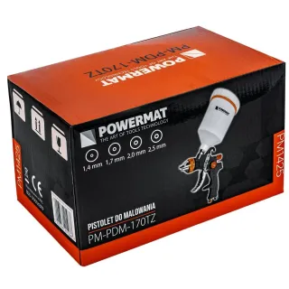 Пневматичен пистолет за боядисване с дюзи Powermat PM-PDM-170TZ/ 4 bar