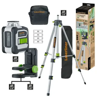 Линеен лазерен нивелир Laserliner CompactLine-Laser G360 Set/ 30 м