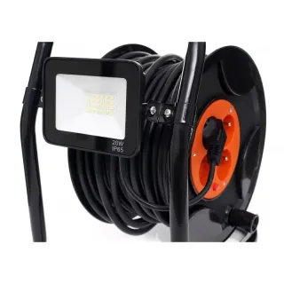 Удължител на макара с LED лампа KraftDele KD4037/ 30м