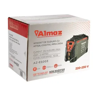 Инверторен заваръчен апарат MMA Almaz AZ-ES003/ 250A Инверторен заваръчен апарат MMA Almaz AZ-ES003/ 250A