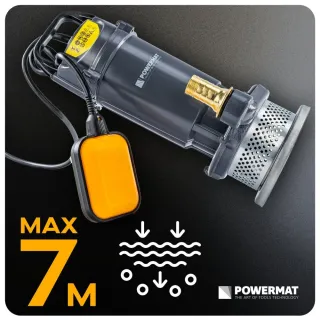 Потопяема помпа с поплавък за чиста и мръсна вода Powermat PM-PDWB-550TP/ 550W Потопяема помпа с поплавък за чиста и мръсна вода Powermat PM-PDWB-550TP/ 550W