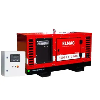 Комплект авариен генератор с контролен модул и автоматика ELMAG SEDSS 113WDE-ASS/ 400V/11 kVA/25л