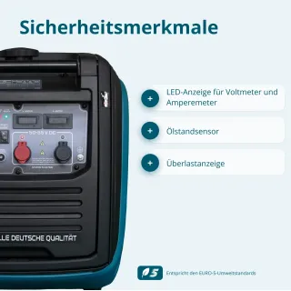 Комбиниран генератор газ/бензин KOENNER-SOEHNEN KS 48VGS-DC/ 3.3kW/ 50-55V/ 12л