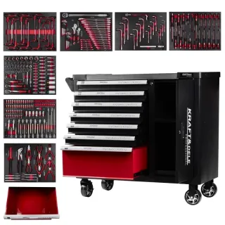 Количка с инструменти KraftDele KD1068/ 299 бр.