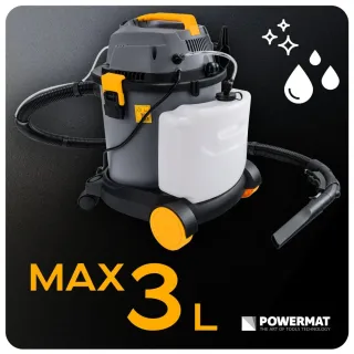 Мултифункционална перяща прахосмукачка Powermat PM-ODP-2000M-PRO/ 2kW/ 20л