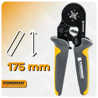 Клещи за кримпване Powermat PM-ZDTK-175T/ 175 мм Клещи за кримпване Powermat PM-ZDTK-175T/ 175 мм