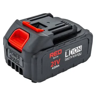 Акумулаторен верижен трион RED TECHNIC RTPAK0124/ 21V/ 2x4Ah