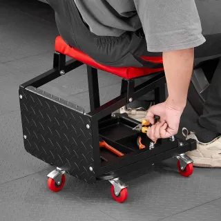 Автомонтьорски 2 в 1 стол/стъпка VEVOR XF8W218/ 136 кг