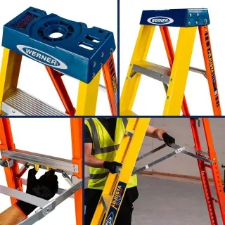 Многофункционална fiberglass стълба Werner AdjustaStep PRO 6 Многофункционална fiberglass стълба Werner AdjustaStep PRO 6