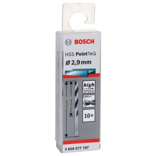 Свредло HSS за метал PoinTec 2.9 mm на Bosch комплект 10 бр. Свредло HSS за метал PoinTec 2.9 mm на Bosch комплект 10 бр.