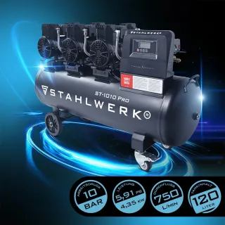 Компресор за въздух STAHLWERK ST-1010 Pro/ 4.35 kW/ 120 л Компресор за въздух STAHLWERK ST-1010 Pro/ 4.35 kW/ 120 л