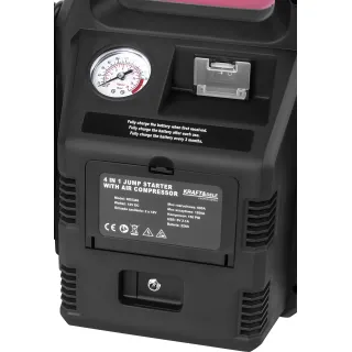 Стартерно устройство 4в1 + осветление + компресор KraftDele KD5346/ 1200/600A/ 22Ah/ 12V