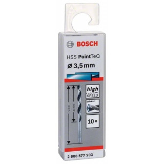Свредло HSS за метал PoinTec 3.5 mm на Bosch комплект 10 бр.