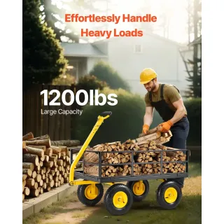Метална градинска количка VEVOR V1200/ 544 кг Метална градинска количка VEVOR V1200/ 544 кг