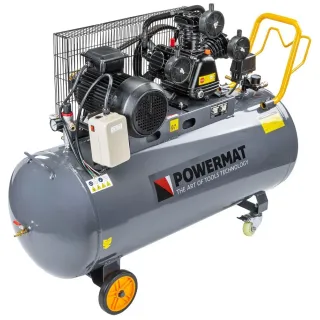 Маслен трифазен компресор Powermat PM-KO-200T-400V/ 3 kW/ 200 л
