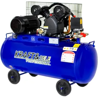 Маслен компресор KraftDele KD4055/ 3.4kW/ 400V/ 100л