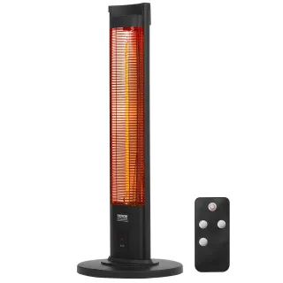 Инфрачервен отоплител VEVOR T16-GR20D/ 2kW/ с дистанционно Инфрачервен отоплител VEVOR T16-GR20D/ 2kW/ с дистанционно