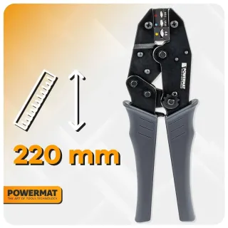 Клещи за кримпване Powermat PM-ZDK-1T/ 220 мм Клещи за кримпване Powermat PM-ZDK-1T/ 220 мм
