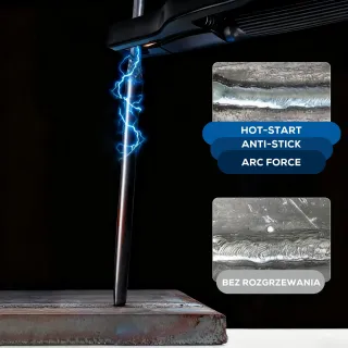 Инверторен заваръчен апарат KraftDele KD3431/ 340A Инверторен заваръчен апарат KraftDele KD3431/ 340A