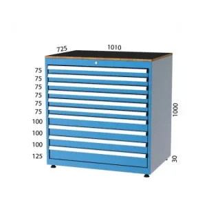 Шкаф с 10 чекмеджета KOCEL - 11100