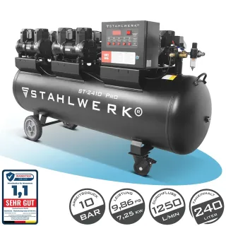 Компресор за въздух STAHLWERK ST-2410 Pro/ 7.25 kW/ 240л