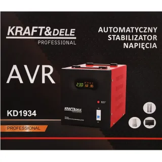 Регулатор на напрежение KraftDele KD1934 AVR/ 3000VA/ 230V Регулатор на напрежение KraftDele KD1934 AVR/ 3000VA/ 230V