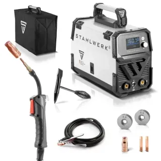Инверторен заваръчен апарат 3в1 STAHLWERK FLUX 160 ST Digital/ 160A