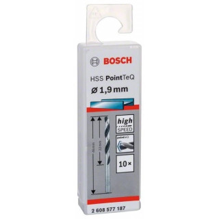 Свредло HSS за метал PoinTec 1.9 mm на Bosch комплект 10 бр. Свредло HSS за метал PoinTec 1.9 mm на Bosch комплект 10 бр.