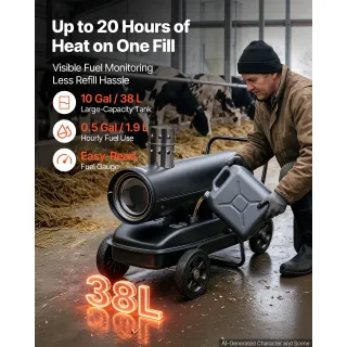 Дизелов калорифер Vevor DG-H70/ 20kW/ 38 л/ с термостат / дисплей Дизелов калорифер Vevor DG-H70/ 20kW/ 38 л/ с термостат / дисплей