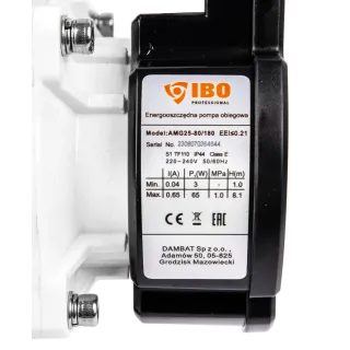Циркулационна помпа IBO AMG 25-80/180/ 65W Циркулационна помпа IBO AMG 25-80/180/ 65W