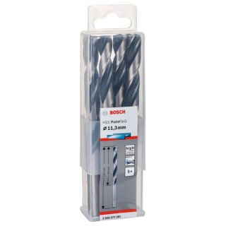 Свредло HSS за метал PoinTec 11.3 mm на Bosch комплект 5 бр. Свредло HSS за метал PoinTec 11.3 mm на Bosch комплект 5 бр.