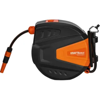 Макара с градински маркуч KraftDele KD2151/ 15 м + 1.5 м