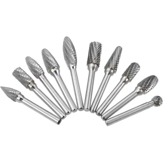 Комплект фрези за метал с опашка KraftDele KD3580/ 10 бр. Комплект фрези за метал с опашка KraftDele KD3580/ 10 бр.