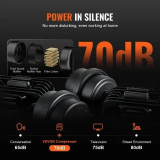 Компресор за въздух VEVOR W35L1800W220VAA5GV2/ 1800W/ 35 л