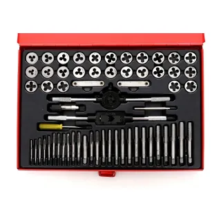 Комплект метчици и плашки KraftDele KD10251/ 60 части